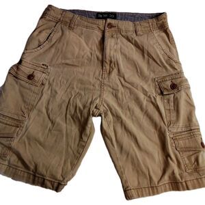 Men's Iron Co Dark Khaki  Cargo Shorts Size 32